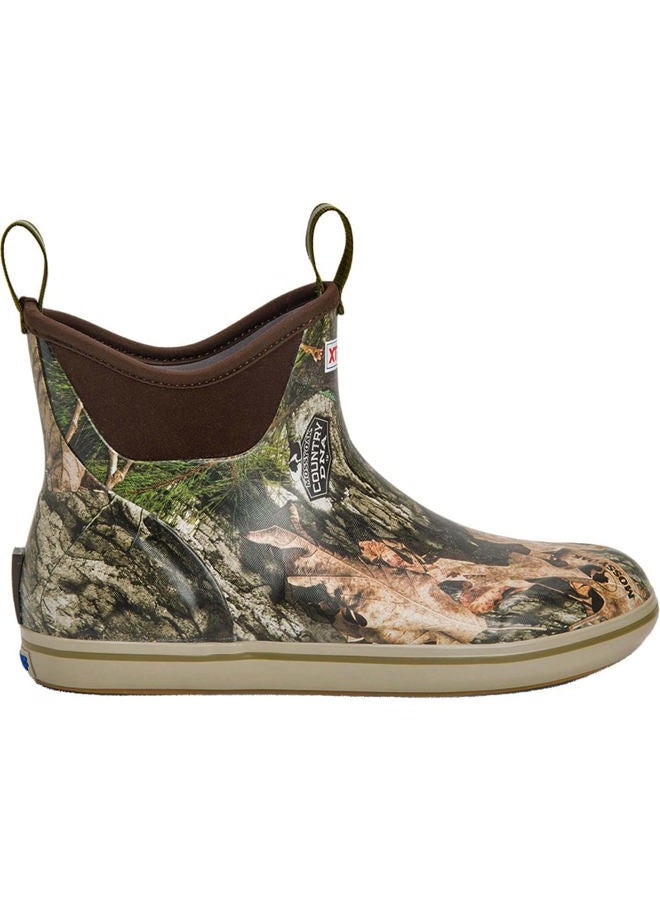 Xtratuf Men's 6 Inch Ankle Deck Boot, Mossy Oak Country DNA, Size 9 - Image 1