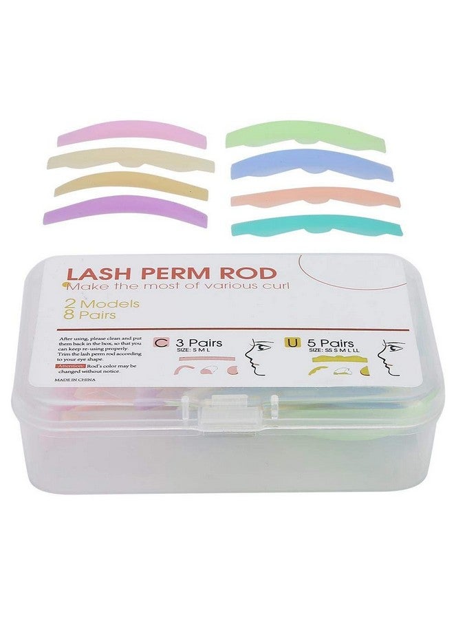 Cimenn 8 Pairs Professional Eyelash Perming Pad Silicone Eyelashes Curler Rods Lashes Lift Shield Tool For Salon And Individual - Image 5
