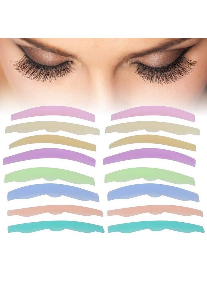 Cimenn 8 Pairs Professional Eyelash Perming Pad Silicone Eyelashes Curler Rods Lashes Lift Shield Tool For Salon And Individual - Image 4
