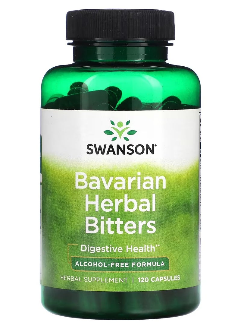 سوانسون، أعشاب بافارية مُرّة، خالية من الكحول، ١٢٠ كبسولة