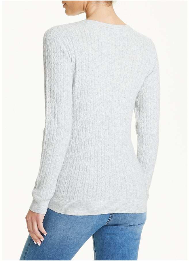 Matalan Grey Baby Cable Jumper  - Image 3