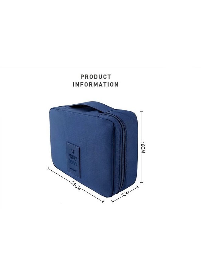 Styleys Toiletry Bag Travel Pouch Cosmetic Pouch (S1028 Navy Blue)  - Image 3