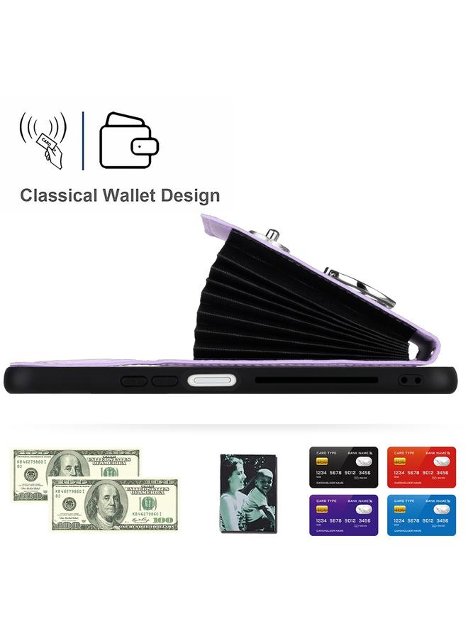 اس-توب جراب لهاتف Honor X6a مع حامل بطاقات وحلقة وحقيبة هاتف مع حبل طويل - Image 3