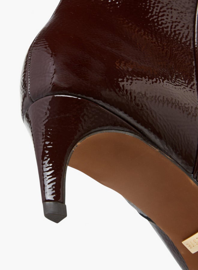 Celeste Women's Solid High Shaft Boots with Zip Closure and Stiletto Heels - Image 5