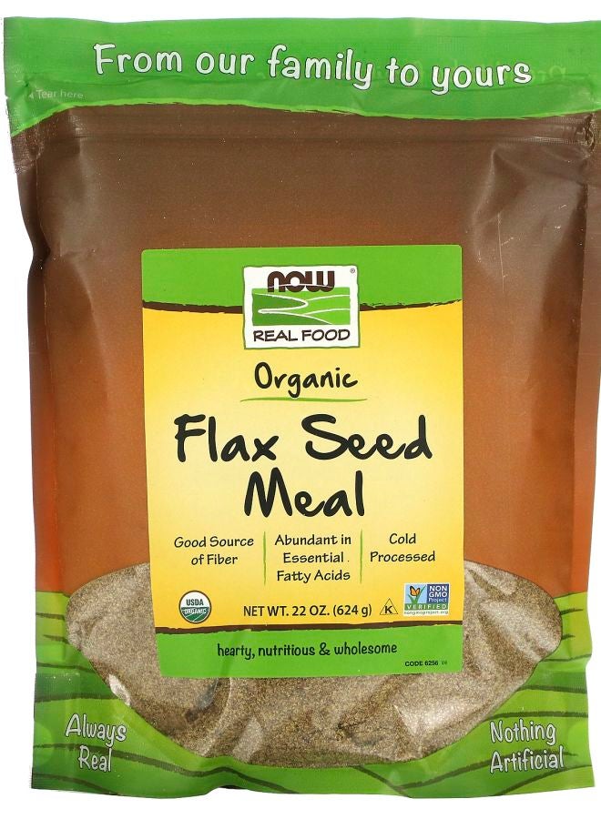 now Real Food Organic Flax Seed Meal 1.4 lbs (624 g)