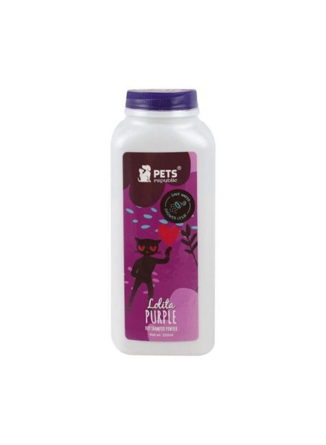 Pets Republic Lolita Purple Pet Shampoo Powder 200 gr