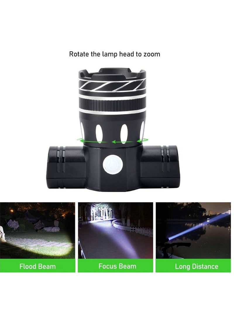 Excefore Bike Light SetUSB Rechargeable, Super Bright Bike Front Headlight  Back Tail Light, 3 Modes Waterproof Bicycle Lights Fit All Bicycles - Image 5