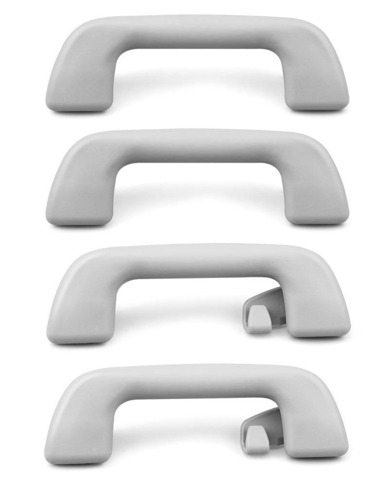 PNYZIK 74610-52030 4Pcs Auto Rear Front Inner Roof Pull Handle Grab Rail Fits for Toyota Rav4 Yaris Aruis EZ and More Replace 74610-52020 74610-52030-B0 74610-52020-B0, Gray Interior Handrail - Image 1