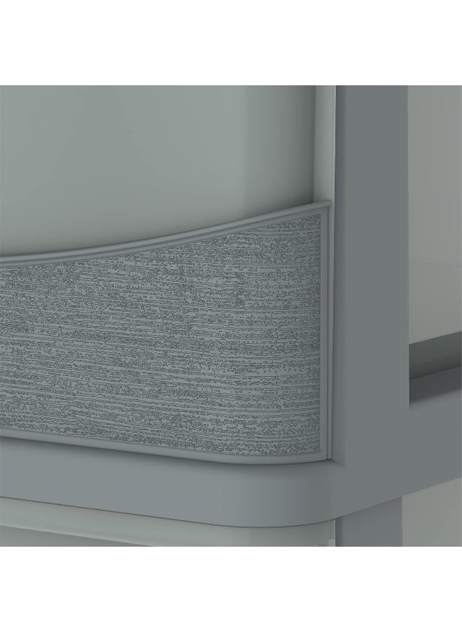Cosmoplast - Cedargrain 4 Tiers Storage Cabinet With Drawers and Wheels - Image 1