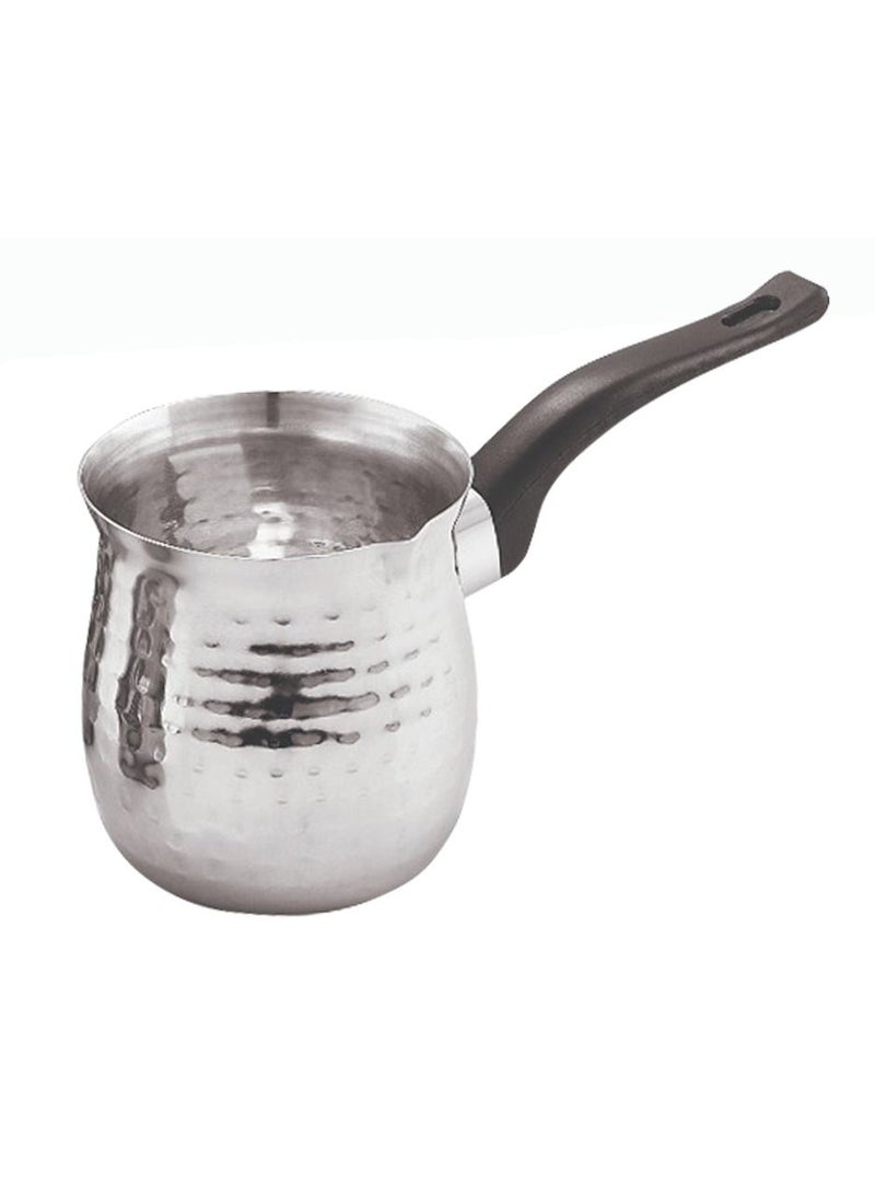Chef Inox Hammered Stainless Steel Coffee Pot Stovetop Warmer 900ml, Silver - Image 1