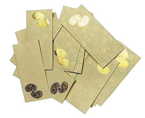 Krisah Pack of 25 pcs Beige Sagan/Shagun/Cash/Gift Paper Envelopes (25, Beige) - Image 1