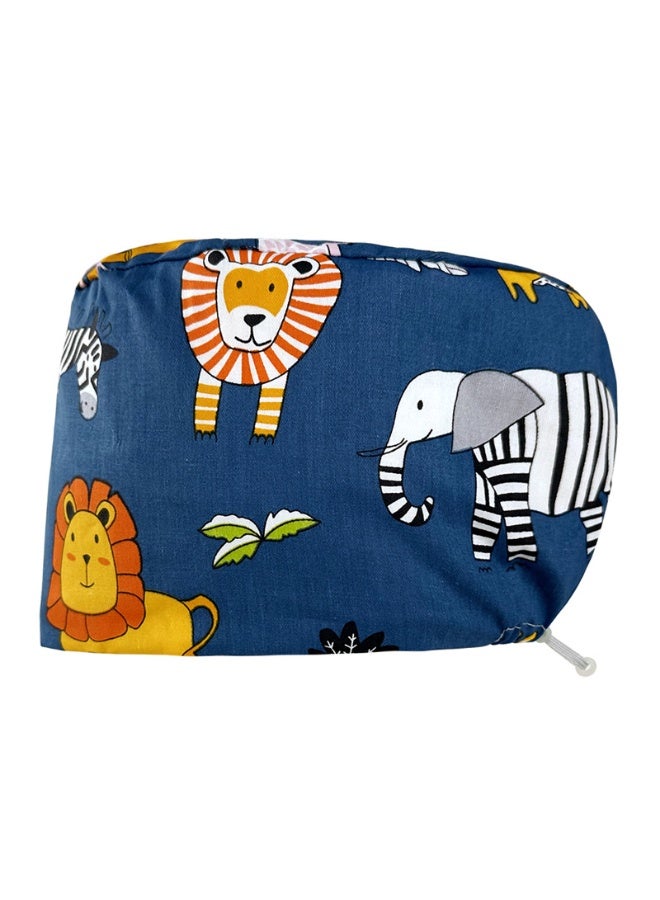 NIBEMINENT Nice-looking Printing Doctor Hat Surgical Cap for Long Hair Classic Nurse Baotou Caps Women Men Sweat-absorbent Towel Scrub Hat