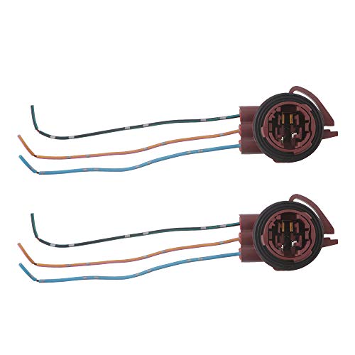 GLL 2pcs Stradard 3157 3156 LED Bulbs Socket Holder Auto Car Plastic Waterproof Turn Signal Tail Stop Rear Brake Light Base Harness Plugs Connectors PreWired Wiring Sockets - Image 1
