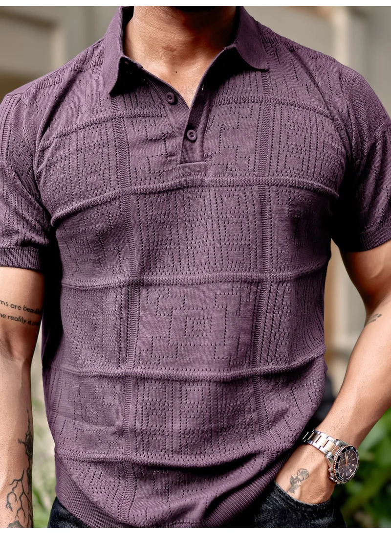 Maniac  Lavender Polo T-Shirt for Men for Men | Best Price UAE