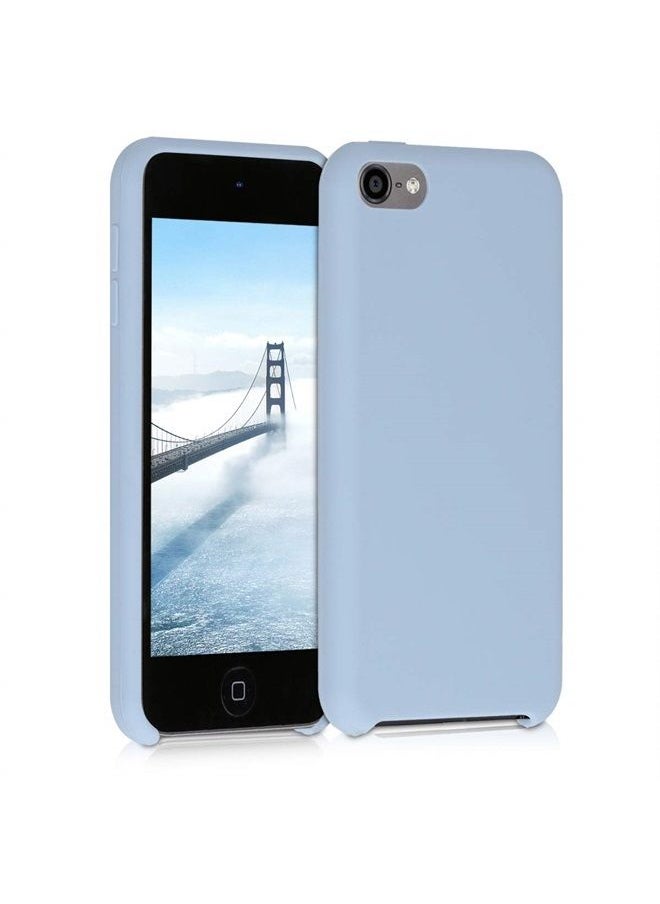 kwmobile TPU Silicone Case Compatible with Apple iPod Touch 6G / 7G (6th and 7th Generation) - Case Soft Flexible Protective Cover - Light Blue Matte  - Image 1