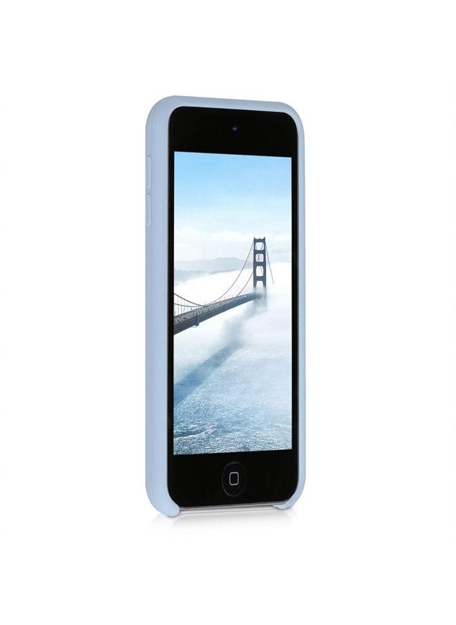kwmobile TPU Silicone Case Compatible with Apple iPod Touch 6G / 7G (6th and 7th Generation) - Case Soft Flexible Protective Cover - Light Blue Matte  - Image 2