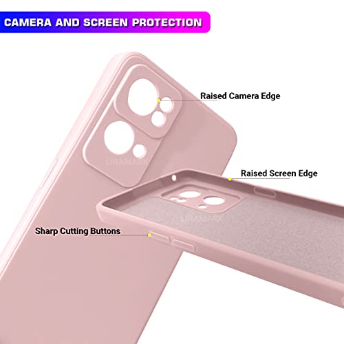 LIRAMARK Silicone Soft Back Cover Case for Oppo Reno 7 Pro 5G (Pink) - Image 3