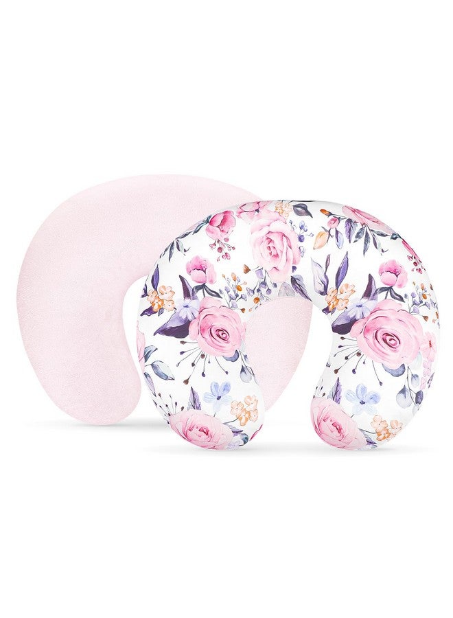 Pea Pod Nursing Pillow Cover 1 Pack, Minky Removable Nursing Pillowcase for Breastfeeding Pillows, Reversible Feeding Slipcover for Baby Boys/Girls, Super Soft Comfortable (Stylish Floral) - Image 1