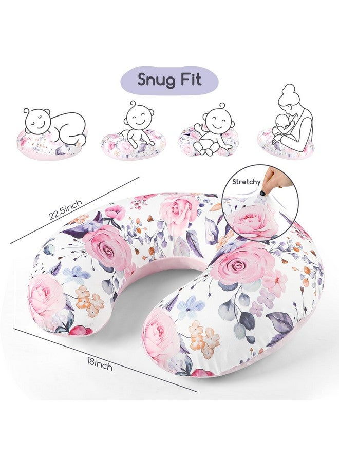Pea Pod Nursing Pillow Cover 1 Pack, Minky Removable Nursing Pillowcase for Breastfeeding Pillows, Reversible Feeding Slipcover for Baby Boys/Girls, Super Soft Comfortable (Stylish Floral) - Image 5