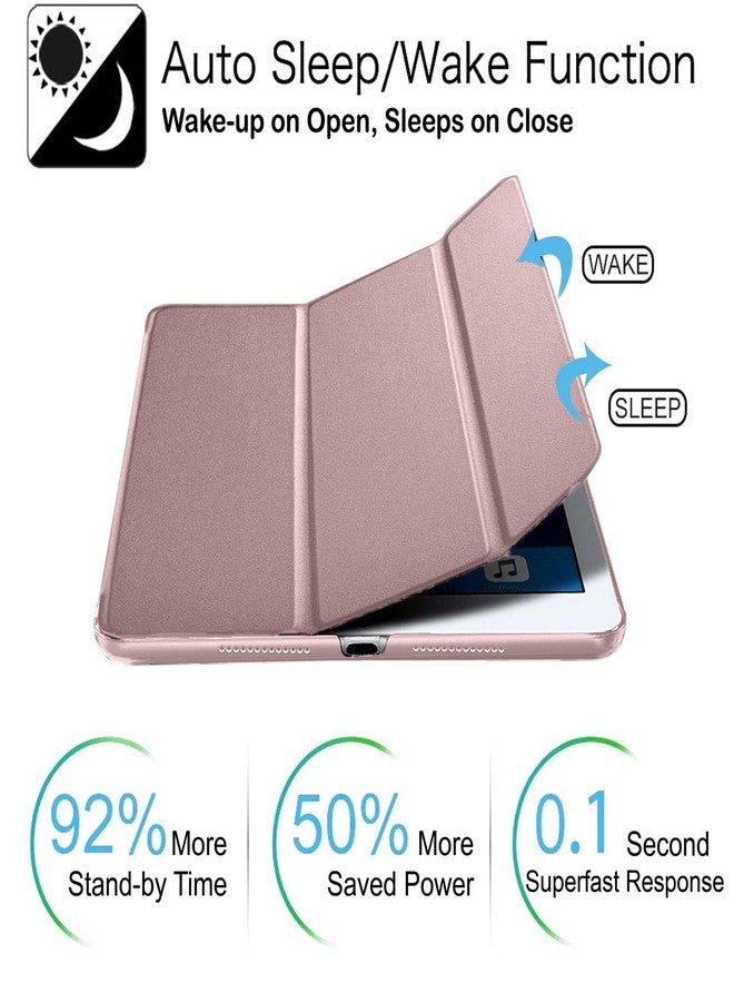 دورا سيف كايسيز حافظات DuraSafe لجهاز iPad Pro 10.5 Air 3 [الجيل الثالث من iPad Pro 10.5 بوصة] A1701 A1709 A1852 A2152 A2123 A2153 A2154 غطاء خلفي ثلاثي الطي صلب وذكي وشفاف من البولي كربونات - ذهبي نحاسي - Image 3