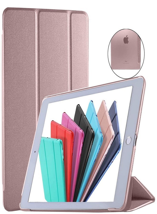 دورا سيف كايسيز حافظات DuraSafe لجهاز iPad Pro 10.5 Air 3 [الجيل الثالث من iPad Pro 10.5 بوصة] A1701 A1709 A1852 A2152 A2123 A2153 A2154 غطاء خلفي ثلاثي الطي صلب وذكي وشفاف من البولي كربونات - ذهبي نحاسي - Image 1