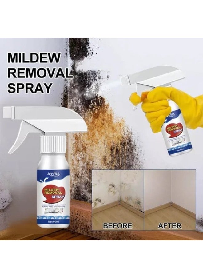 JUE-FISH - Mould and Mildew Remover Spray for removing stains from wall tiles and corners 60 ml - Image 1
