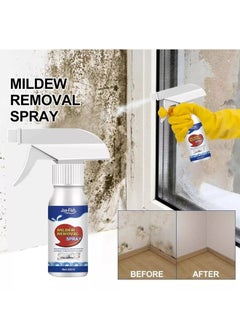 JUE-FISH Mould and Mildew Remover Spray for removing stains from wall tiles and corners 60 ml  - Image 1