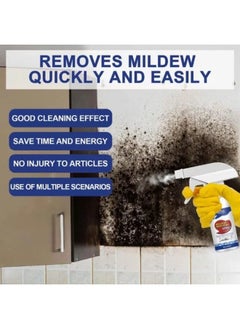JUE-FISH Mould and Mildew Remover Spray for removing stains from wall tiles and corners 60 ml  - Image 4