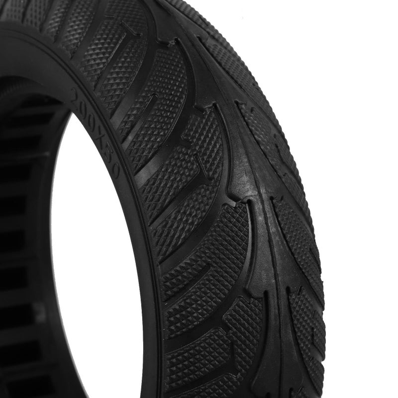 GARVALON 8 Inch Honeycomb Rubber Tire Anti Slip Puncture Proof Solid Wheel - Image 4