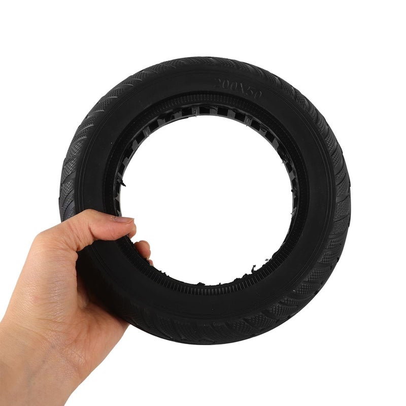 GARVALON 8 Inch Honeycomb Rubber Tire Anti Slip Puncture Proof Solid Wheel - Image 5