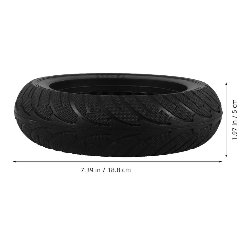 GARVALON 8 Inch Honeycomb Rubber Tire Anti Slip Puncture Proof Solid Wheel - Image 2