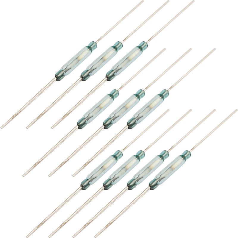 DIYhz Reed Switch Magnetic Switch Three Pin Normally Open and Normally Closed Conversion Tongue Reed Glass Seal 2.5 * 14MM 10PCS 10689 - Image 1
