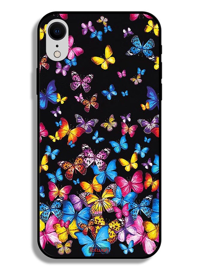 Tolwak Apple iPhone XR Protective Case Colorful Butterflies - Image 2
