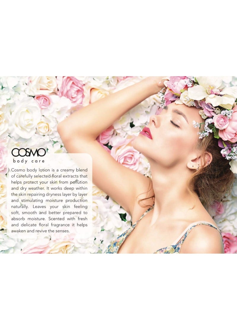 كوزمو لوشن الجسم كوزمو وايلد أوركيد 480 مل للعناية اليومية بالرطوبة وزبدة الشيا والصبار عبوة من قطعة واحدة - Image 2