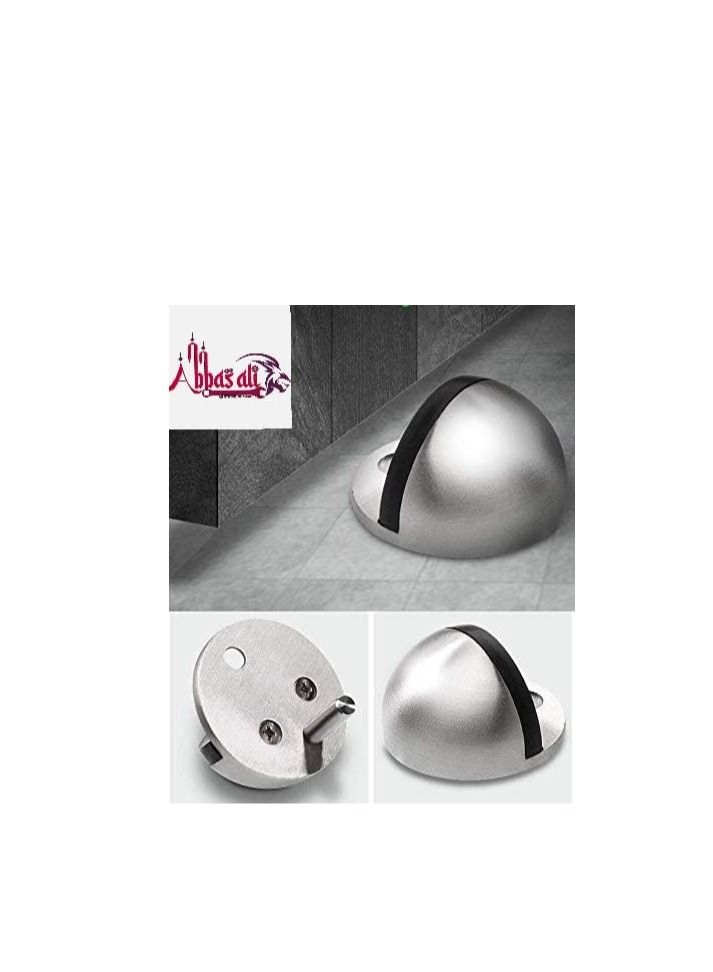 ABBASALI Stainless Stee Half Round Door Stopper with Rubber Bumper Door Retainer - Image 5