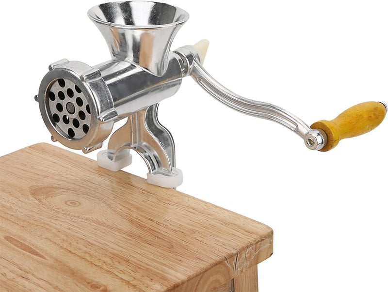 klarako Manual Meat Grinder, Aluminum Alloy Hand Crank Pork Mincer Sausage Stuffer Maker Table Clamp Spice Pepper Grinding Machine Household Home Kitchen Meat Processor - Image 4