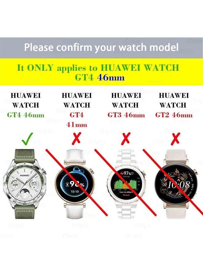 HY Premium Screen Protector for Huawei Watch GT 4 46mm Tempered Glass Film Guard Cover Genuine Glass One Push Super Easy Installation (4 Pack)  - Image 2