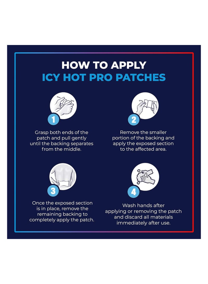 Icy Hot لصقات إيسي هوت برو لتخفيف الألم 5 قطع - Image 5