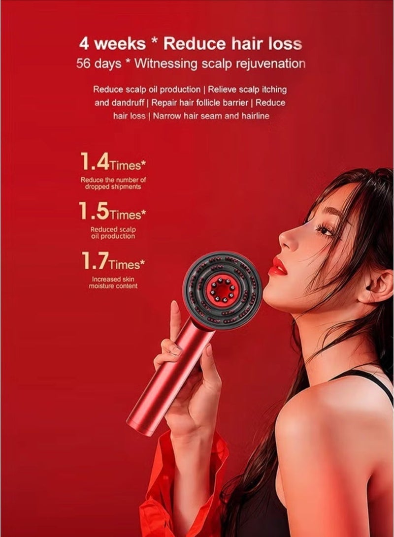 Hair Brush Scalp Massaging Brush with Oil Applicator , Cordless Electric Massager for Scalp & Hair, Shiatsu Hair Scalp Massager, Waterproof,Electric Multifunctional Massage Comb, Portable Deep Massager For Hair & Head Relaxation at Home - Image 4