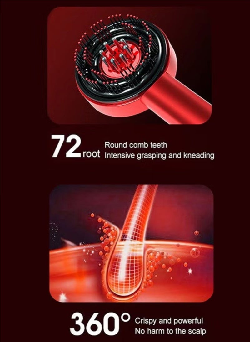 Hair Brush Scalp Massaging Brush with Oil Applicator , Cordless Electric Massager for Scalp & Hair, Shiatsu Hair Scalp Massager, Waterproof,Electric Multifunctional Massage Comb, Portable Deep Massager For Hair & Head Relaxation at Home - Image 5