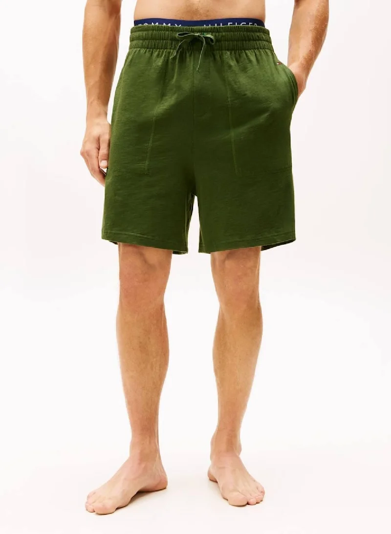 TOMMY HILFIGER Mountain Pine Cotton Jersey Pyjama Short for Men | Best Price UAE