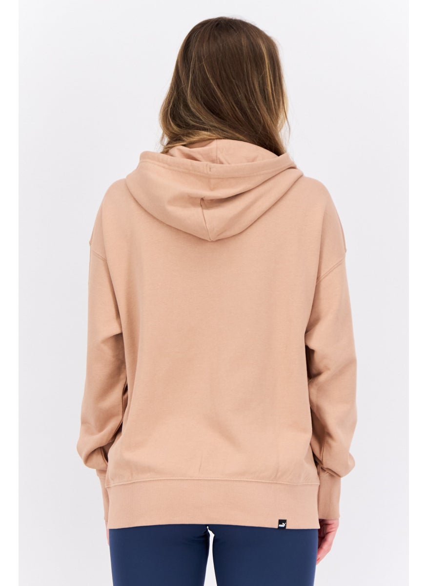 PUMA - Women Sportswear Fit Hooded Outdoor Full Zip Sweatshirts, Light Tan - Image 1