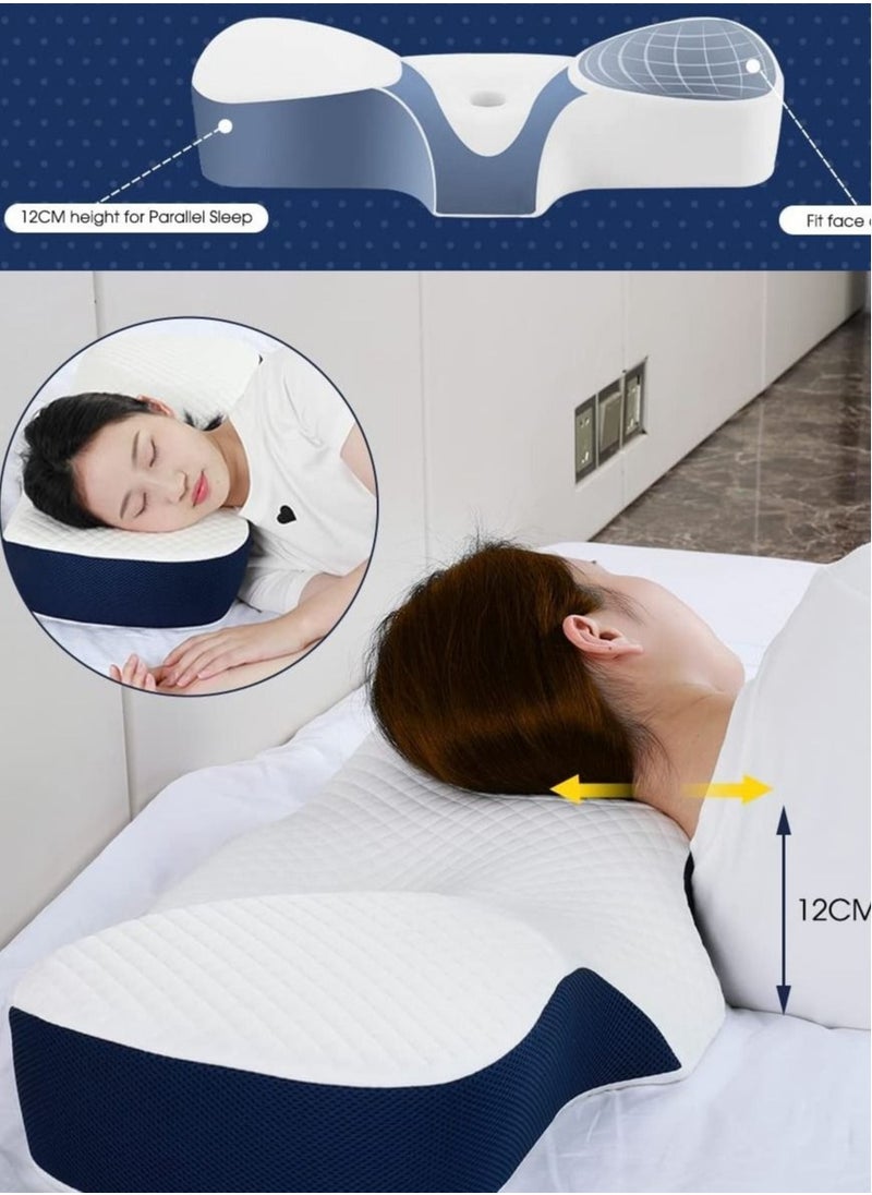 MIXDE - Advanced Memory Foam Pillow  Adjustable Ergonomic Cervical Pillow for Neck and Shoulder Support Pillow for Side Sleepers Polyester - Image 1