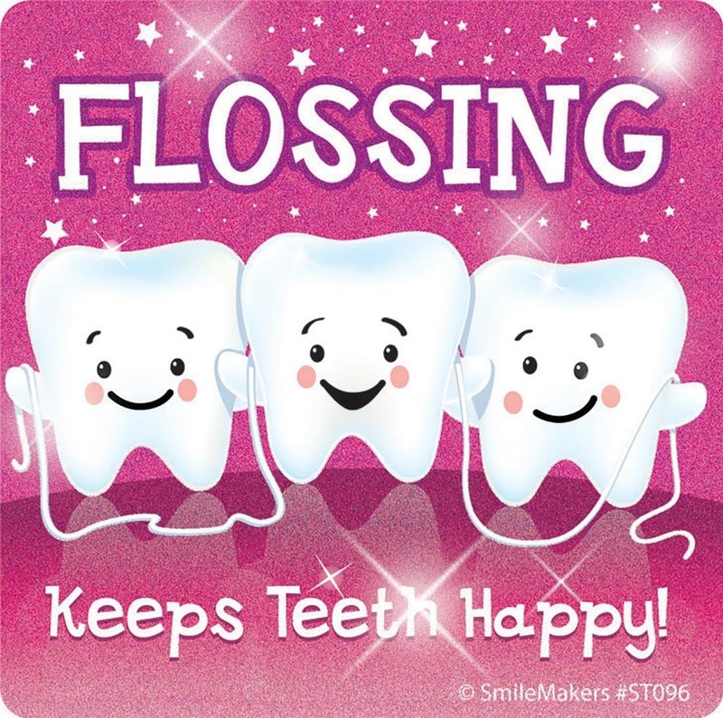 SmileMakers Glitter Teeth Stickers - Prizes and Giveaways - 75 per Pack - Image 3