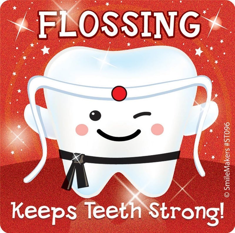 SmileMakers Glitter Teeth Stickers - Prizes and Giveaways - 75 per Pack - Image 5