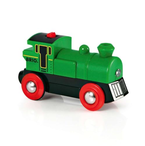 BRIO World 33595 Engine Train Battery Powered Wooden Toy for Kids Forward Reverse Movement Illuminating Headlights Ideal for Toddlers 3 Years Up - Image 5