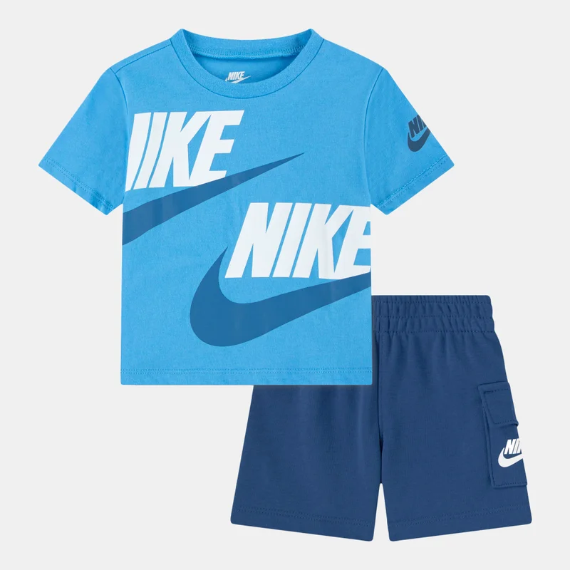 نايكي Kids' Sportswear T-Shirt and Cargo Shorts Set (Baby and Toddler)