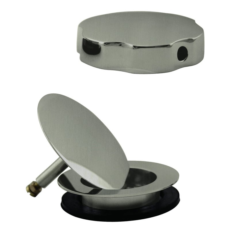 Westbrass European Style Trim for Cable Drive Bath Waste Satin Nickel D50TE07