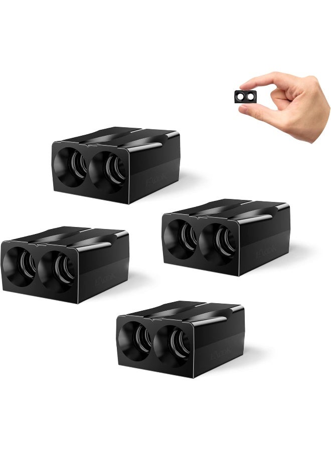 Elook Upgraded Deer Whistles for Car, Save Deer Whistle for Vehicles and Trunks, Double Horn, 4 Pack (Patent Pending) - Image 1