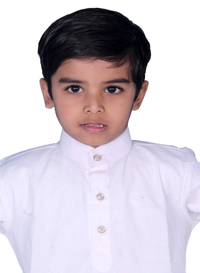 mittenbooty مجموعة كورتا بايجاما قطنية للأطفال من ميتن بوتي® للملابس التقليدية للأولاد بحجم (1-2 سنوات) - Image 3